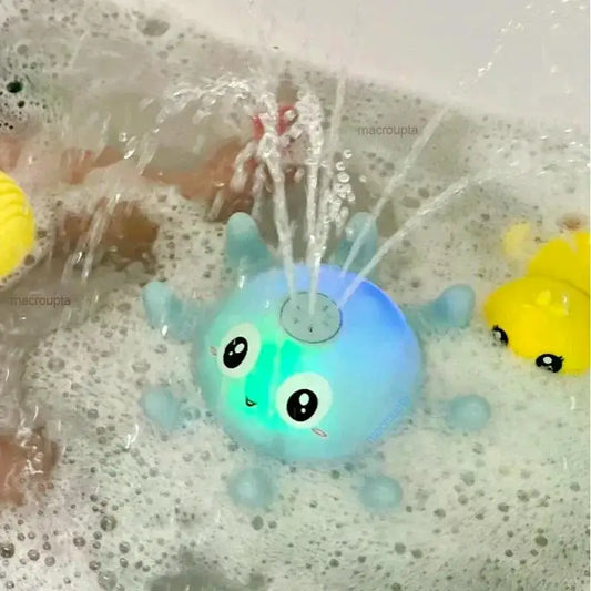 Baby Bath Toys Spray Water Shower Bathing Toys for Kids Electric Whale Bath Ball with Light Music LED Light Toys Bathtub Toy